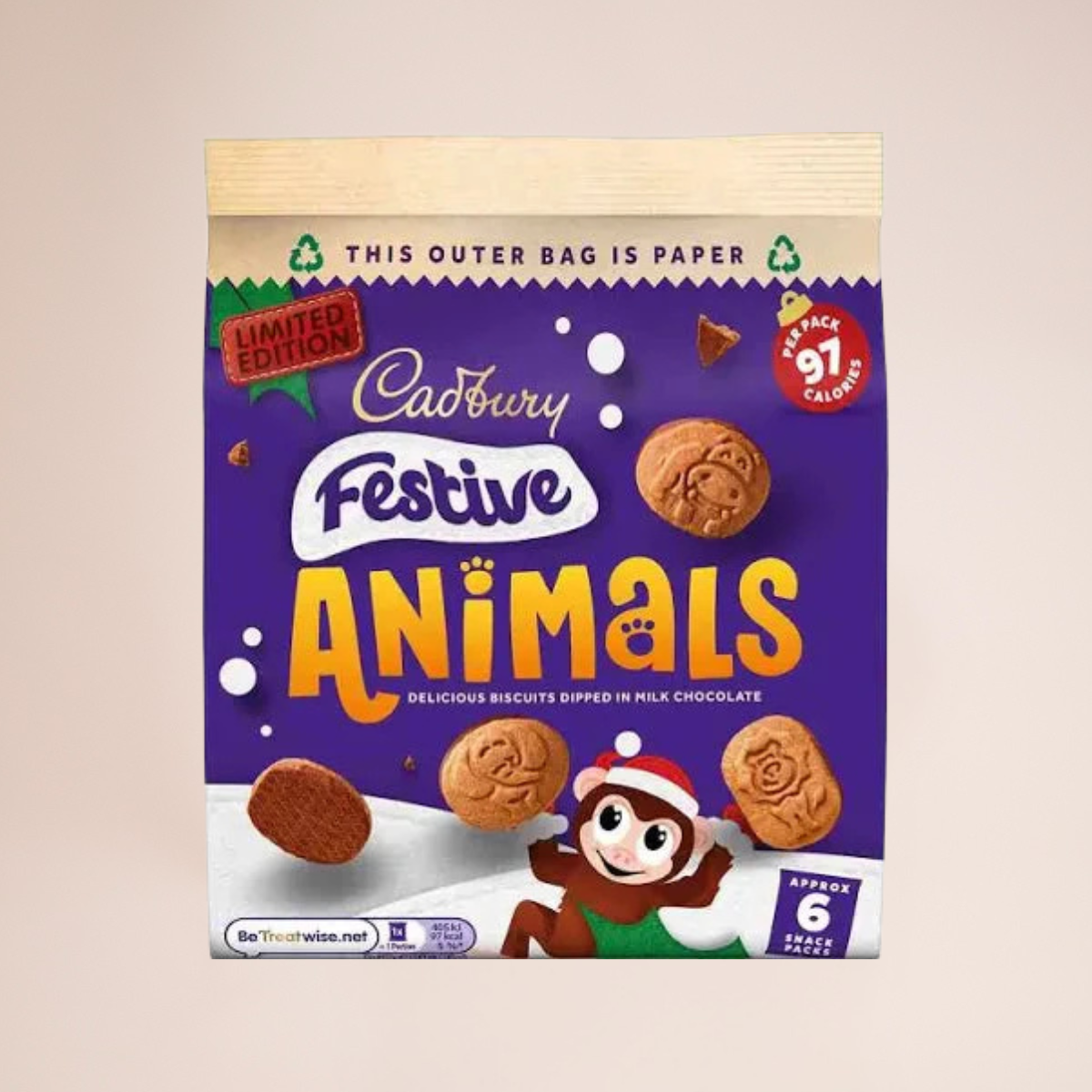 Cadbury Festive Animal Biscuits