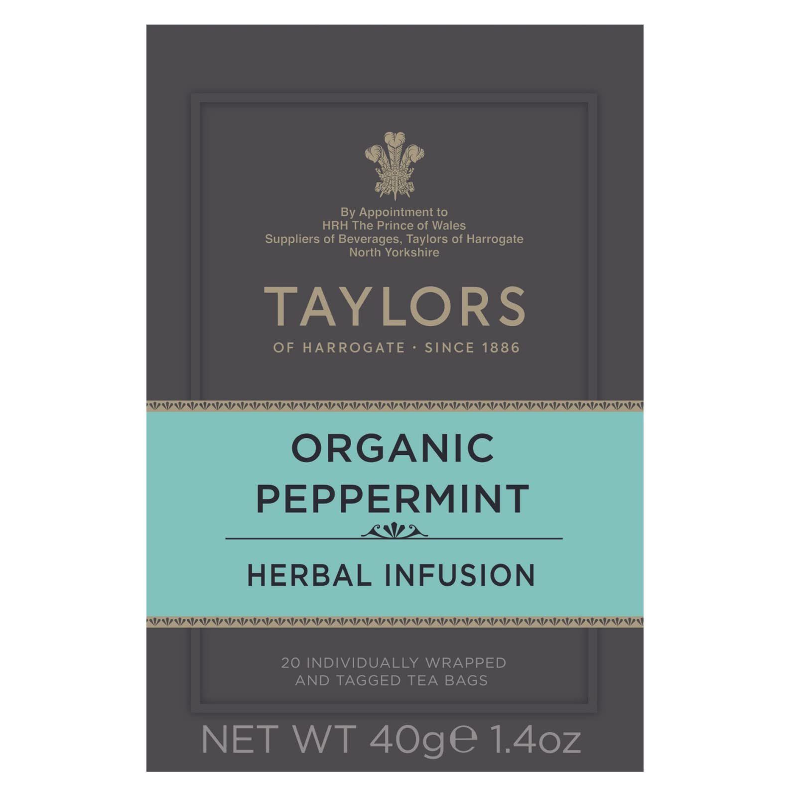 Taylor's Organic Peppermint 20 Bags