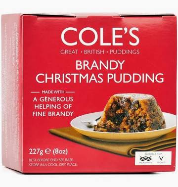 Cole's Brandy Christmas Pudding 227g