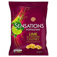 Sensations Poppadom Crisps Lime & Coriander