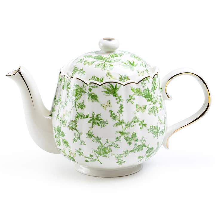 Green Garden Teapot