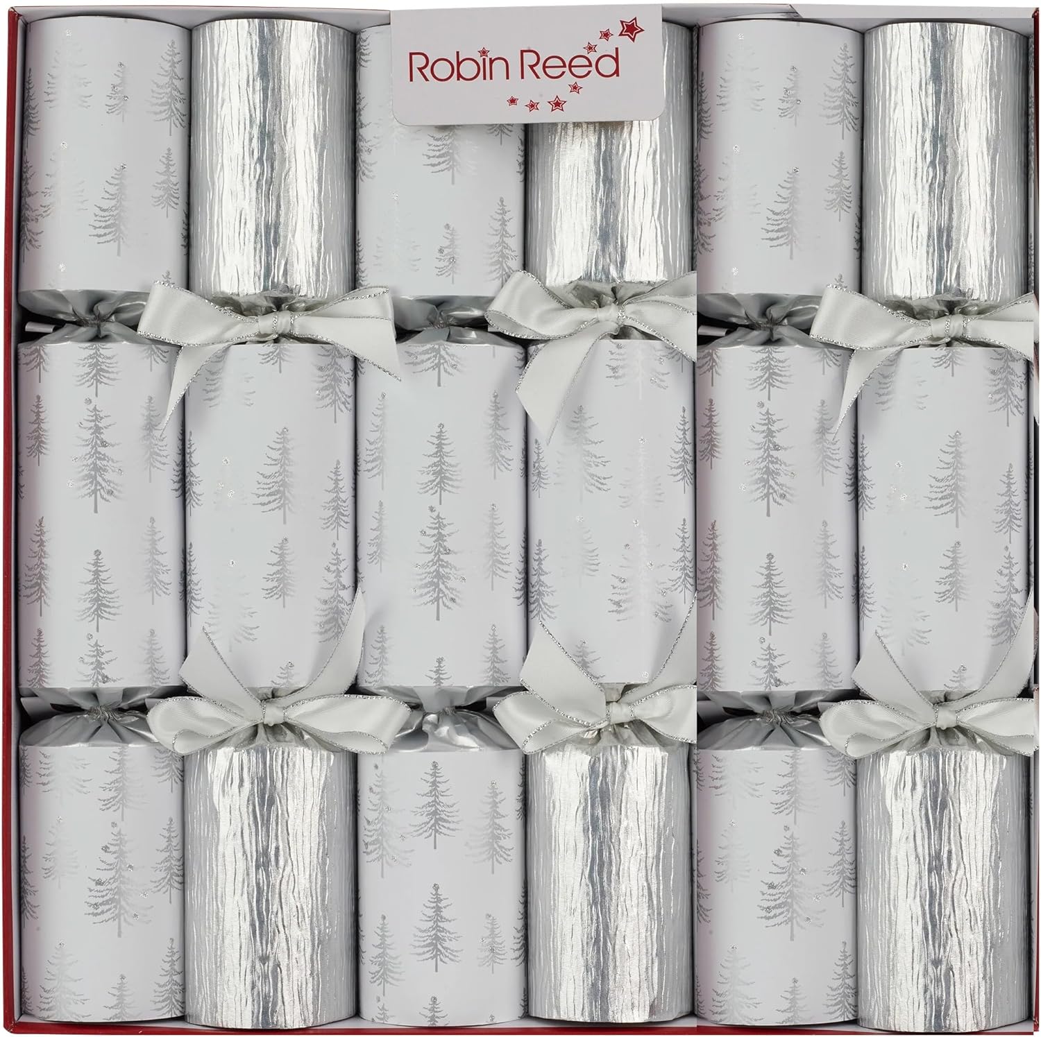 Silver Trees Crackers x 6